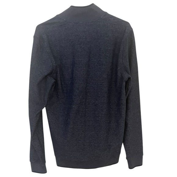 Ted Baker Navy Blue 1/4 Zip Pullover Sweatshirt‎ Size Small Stretch Soft EUC - Picture 2 of 7